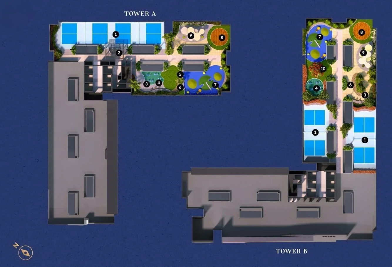 The Iconic by PGB rooftop facilities plan